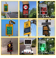 Dispositif d'indication de vitesse routière, panneau de signalisation de vitesse électrique/solaire à radar.
