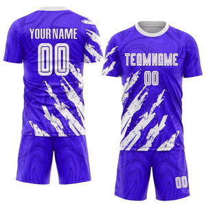 Venta al por mayor de uniformes de fútbol transpirables personalizados club de fútbol de los hombres de manga corta Jersey de fútbol cómodo suave - Product Image 3