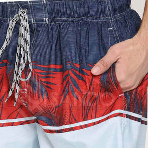 กางเกงขาสั้นชายหาดผ้าฝ้าย 100% น้ำหนักเบา คุณภาพสูง ลายเรียบ ทรงโอเวอร์ไซส์ แห้งเร็ว ระบายอากาศดี รับผลิตแบบ OEM - Product Image 6