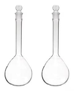 Matraz volumétrico de 100ml con tapón de vidrio intercambiable hecho de vidrio de borosilicato resistente al calor y de baja expansión - Product Image 4