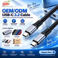 Kabel USB-C 3.2 Berbahan Aluminium Alloy dengan Jalinan Kabel untuk Pengisian Daya & Transfer Data