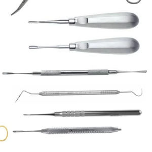 Ensemble d'instruments de chirurgie dentaire en acier inoxydable de qualité supérieure, procédures manuelles maxillo-faciales et parodontales, instruments Narham Enterprises - Product Image 6