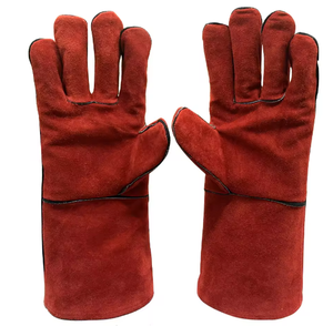 Proveedor principal de guantes de seguridad de cuero genuino dividido de vaca con alto algodón El mejor precio para protección de trabajo antiimpacto - Product Image 4