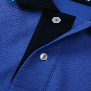 Polo de golf décontracté pour homme de qualité supérieure, couleurs personnalisées, tissu tricoté respirant à motif uni, conception OEM - Product Image 5