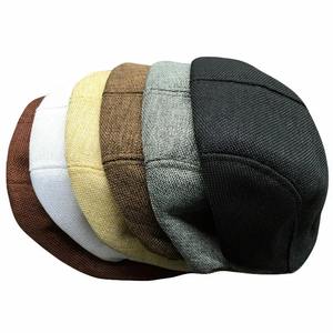<b>Men</b> Berets <b>Cap</b> British Style 2024 New Autumn Summer Linen Hats Fashion <b>Flat</b> <b>Caps</b> Classic Vintage Gatsby Cabbie <b>Cap</b> - Product Image 2