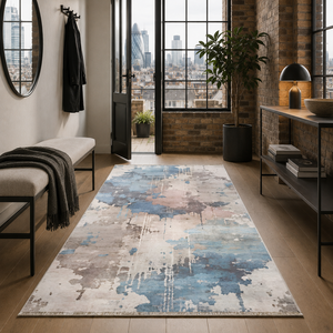Alfombra Lavable Moderna RW7011 Meridian Silver de Rug Weavers, Venta al por Mayor, Chenilla Lavable, 10 Tamaños - Product Image 6