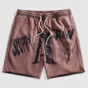 Shorts de jogging pour hommes en tissu Oxford 100% coton, à séchage rapide, avec logo personnalisé imprimé, motif graphique, arc-en-ciel réfléchissant, pour la gym et les sports - Product Image 1