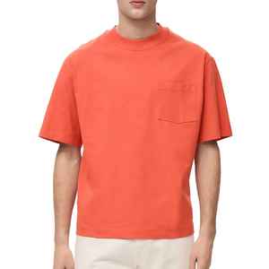 Camiseta de gran tamaño con estampado Dtg liso de algodón 100% para hombre, camiseta personalizada Dtg de alta calidad con serigrafía de peso pesado de 230gsm - Product Image 1