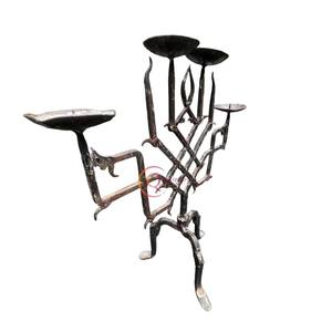 Metal Lightening <b>Candelabra</b> Home Decor Candle Jars Hotel And Restaurant Table Decoration Unique Design <b>Black</b> Color <b>Candelabra</b> - Product Image 3