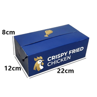 Boîtes à poulet frit personnalisées, conformes aux normes alimentaires, emballages jetables pour la restauration rapide, pour hamburgers, frites, boîtes à emporter en papier avec logo