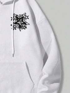 Sudadera con capucha estampada personalizada para hombre, estilo jersey en tela transpirable y cómoda, forro polar de algodón/forro polar de poliéster - Product Image 4