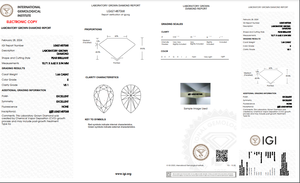 1.64 ct Poire Cut Lab-Grown Diamond IGI Certified F Color VS1 Clarity Lab-Stone - Product Image 5