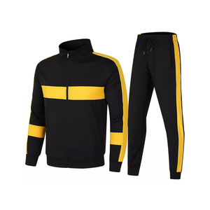 Conjunto Deportivo de Dos Piezas de Algodón Tejido con Cierre para Hombre, Ropa Deportiva Transpirable y Sostenible para Invierno - Product Image 6