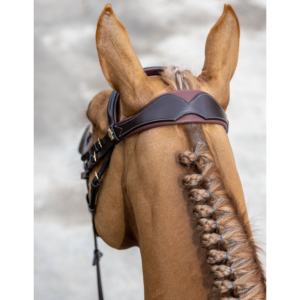 Brida de caballo ecuestre de lujo más vendida, equipo de carreras de caballos de cuero de lujo personalizable, mayorista de equitación de calidad de la India - Product Image 3