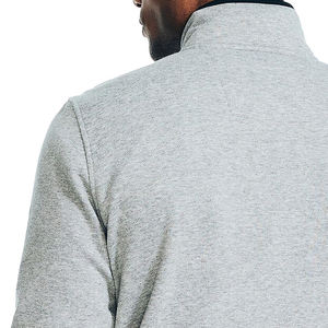 Jersey de talla grande 1/4, sudadera con cremallera de medio cuarto, fabricante de algodón mezclado, sudadera personalizada de gran tamaño con cremallera para hombre - Product Image 6