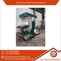 Machine d'impression flexographique semi-automatique à deux couleurs, facile à utiliser et conviviale, vitesse d'impression de 50 m/min, impression de sacs en rouleau