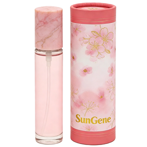 High Quality Degradable Eco-Friendly Paper Box for Face Cream Perfume Skin Care Product Gold Foil Purple Cylinder Essential Oil - Product Image 3