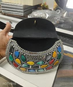 Bolso de mano de noche de boda para mujer, gran oferta 2022, bolso de mano ligero de noche de Metal con forma de panal metálico plateado, hecho a mano a la moda - Product Image 2