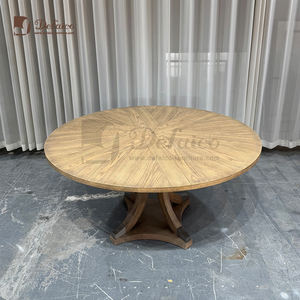 Đồ nội thất phòng khách và phòng ăn bằng gỗ sồi Nông Thôn Mới với chân đế tự nhiên và Bàn Ăn Tròn - Product Image 6