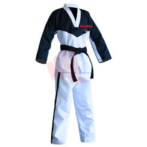 Uniforme de Taekwondo de Alta Calidad con Logotipo Personalizado, 100% Algodón, Cómodo, Precio de Fábrica, Ropa de Artes Marciales - Product Image 3