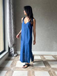 100% vestido de algodón Color sólido mujeres tirantes espalda descubierta vestidos nuevo Sexy Spaghetti Strap lápiz Casual vestido elástico ajustado - Product Image 4