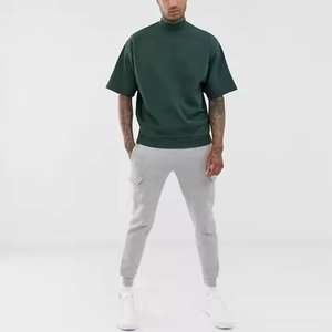 Camiseta de manga corta para hombre 2025, camiseta de verano para exteriores con cuello de tortuga, ropa deportiva transpirable, nuevo diseño, ropa suave para hombre - Product Image 4