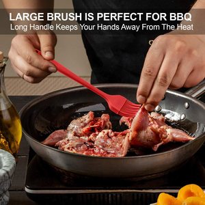 Mayorista Logotipo personalizado Utensilios de cocina de silicona Colorido Espátula Cepillo Herramientas Set para cepillado de aceite Barbacoa Hornear Herramientas de cocina - Product Image 5