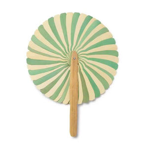 Abanico de Mano Hecho a Mano con Madera de Coco y Hoja de Palma de Bambú, Abanico Sostenible para Decoración de Bodas, Idea de Regalo Festivo y Colorido - Product Image 5