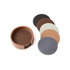 Dessous de verre en cuir pour bar à la maison, bon marché, logo personnalisé, bonne finition, forme ronde, dessous de verre en cuir, utilisation pour les fêtes - Product Image 6