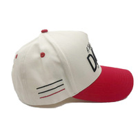 Gorra de Béisbol de 5 Paneles con Bordado Plano en 3D, Letras Bordadas en Dos Tonos, Estilo A-Frame, Logotipo Personalizado