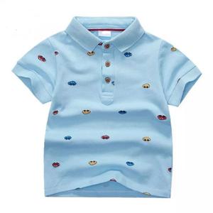 Polo à manches courtes pour garçon, 100% coton durable, séchage rapide, personnalisé, imprimé coloré, fabricant d'usine - Product Image 1