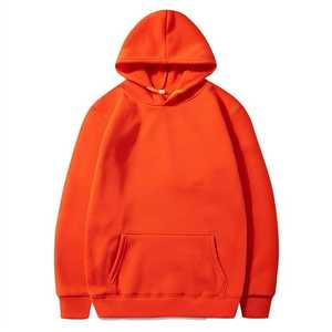 Sweat à capuche unisexe d'hiver, coupe classique, couleur unie, doux, avec cordon de serrage, fermeture éclair et poches - Product Image 5