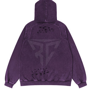 เสื้อฮู้ดพิมพ์ลายสีทึบทำจาก2025สำหรับฤดูหนาวออกแบบได้ตามต้องการ - Product Image 2