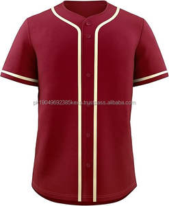 Ensembles de maillots de baseball décontractés à boutons pour hommes Uniforme de sport d'équipe actif à manches courtes Respirant Anti-UV Quick Dry Plus Size Options - Product Image 3
