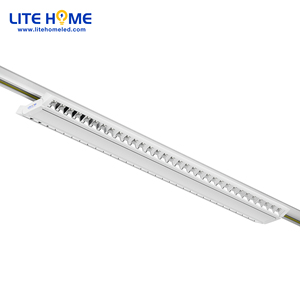 Barre lumineuse LED linéaire UGR<13 à économie d'énergie, 4 fils, 3 phases, 150 lumens par watt, éclairage sur rail LED pour étagère - Product Image 3