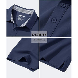 Polo en coton bio 100% de haute qualité, prix usine, best-seller, vente en gros, manches courtes, pour hommes, pour le golf. - Product Image 3