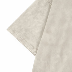 T-shirt unisexe en coton 100% tricoté, vintage, surdimensionné, uni, teinture unie, best-seller 2026 - Product Image 4