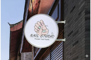 Caja de Luz LED Circular para Exteriores – Señalización Iluminada Impermeable para Publicidad de Marca 50CM - Product Image 2