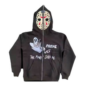 เสื้อฮู้ดผ้าฟลีซปักลายขนาดใหญ่ทำจากผ้าฝ้าย100% สำหรับผู้ชายและผู้หญิงสินค้าพรีเมียม - Product Image 1