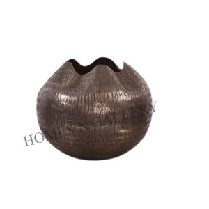 High Quality Metal Iron Living Room Party Decoration <b>Small</b> Flower Vase & Bucket Planters <b>Pots</b> With Antique Finishing Made India - Product Image 1