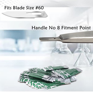 Haute qualité n ° 4 poignée de scalpel chirurgical manuel en acier inoxydable matériel crédible BP poignée porte-lames Scalpel 4 - Product Image 6