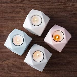 Lot de 5 bougeoirs chauffe-plat dôme en marbre noir Décoration de la maison Design élégant disponible au meilleur prix - Product Image 2