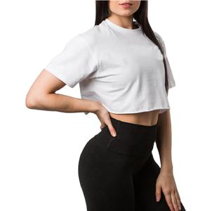 Camisetas cortas de estilo urbano con hombros descubiertos, camiseta corta informal de manga corta para verano, camiseta corta para mujer - Product Image 6