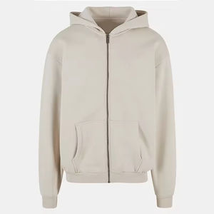 Sweat-shirts à capuche zippés pour hommes, prix abordable, unis, vierges, entièrement zippés, coupe courte, design personnalisé, coupe ample, fournisseur de sweats à capuche - Product Image 3