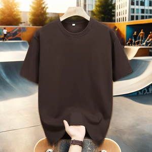 Camiseta de Algodón de Alta Calidad para Hombre, Lisa, Informal, Tejida, Ecológica, Transpirable, Colores y Tallas Personalizables - Product Image 4