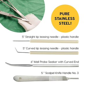 Kit de laboratoire d'anatomie équine avancé et réutilisable pour étudiants, avec manuel, alimentation électrique et instruments chirurgicaux en acier inoxydable pour dissection - Product Image 2