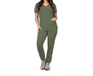 Women's Hospital <b>Scrubs</b> Best Selling Spandex Breathable Female Medical <b>Scrubs</b> <b>Sets</b> Manufacture Uniform for Women Soft Fabric - Product Image 1