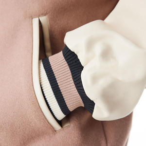 Veste de sport active, veste universitaire en laine pour hommes, veste universitaire personnalisée avec manches en cuir, veste universitaire pas chère - Product Image 4