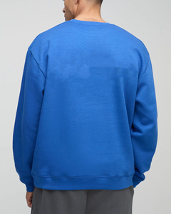 Sweat-shirts à col rond en molleton 100 % coton en gros, impression 3D en relief personnalisée, broderie, taille plus, coupe régulière, respirant - Product Image 2