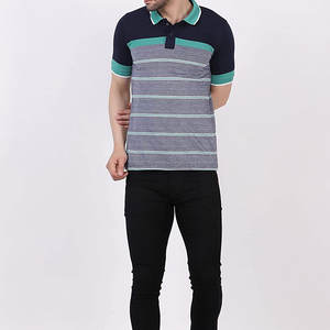 Polo en coton pour hommes, style streetwear, tissu doux et respirant, logo personnalisé, approvisionnement d'usine OEM - Product Image 6